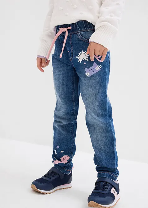 Jeans Straight med medelhög midja, bonprix