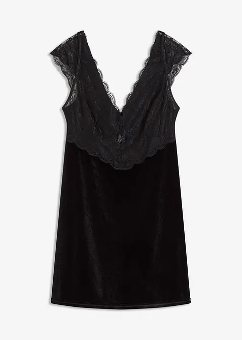 Sammetsklänning, bonprix