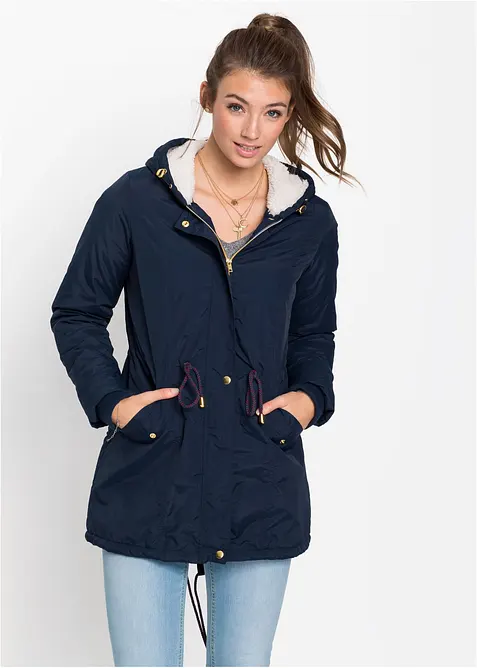 Parkas med teddyfoder, bonprix