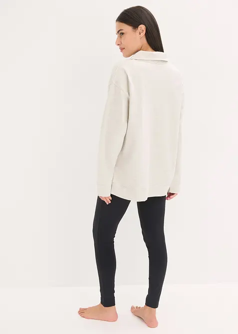 Hemmakläder i sweatshirtmaterial med leggings, bonprix
