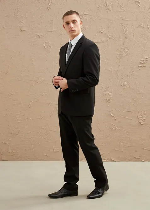 Kostym med skjorta och slips (4 delar), Regular Fit, bonprix