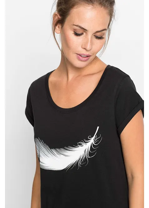 Kort nattlinne i ekologisk bomull, bonprix