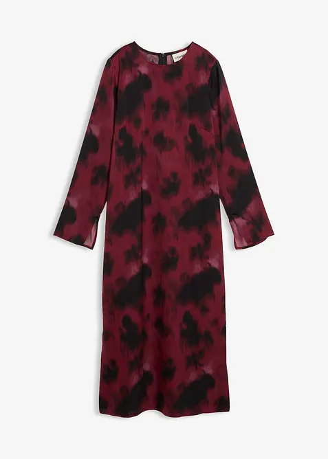 Midiklänning av satin, bonprix