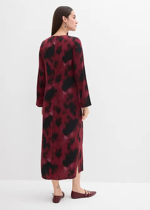 Midiklänning av satin, bonprix