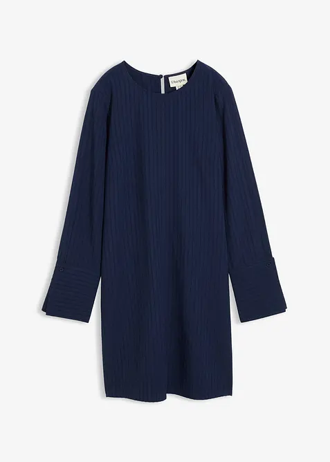 Miniklänning av strukturmaterial, bonprix