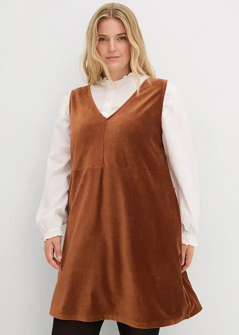 Kl&auml;nning med axelband, av manchester, bonprix