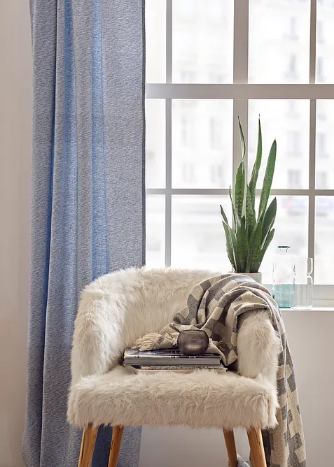 Gardinlängd i ekologisk bomull (1-pack), bonprix