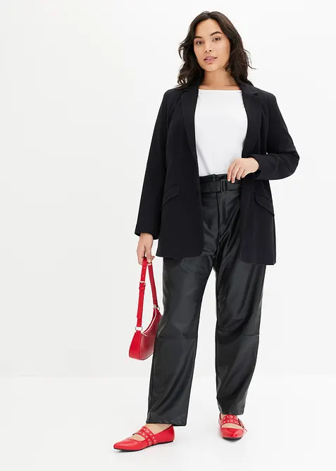 L&aring;ng kavaj i bomullsjersey, bonprix