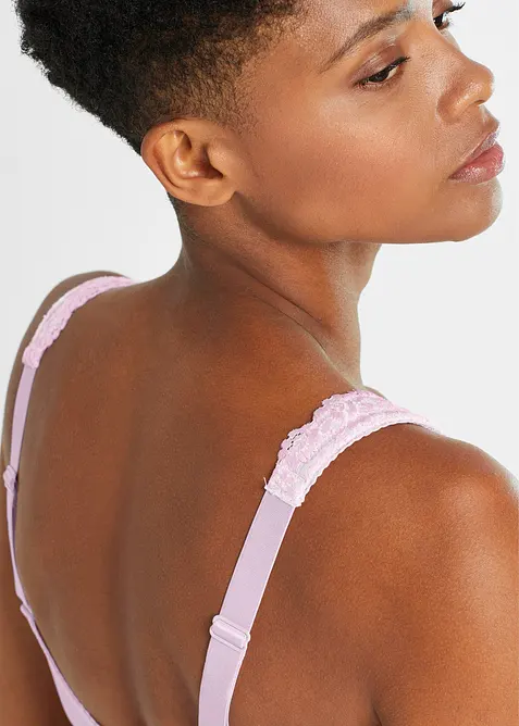 Avlastande BH utan bygel, med vadderade axelband, bonprix