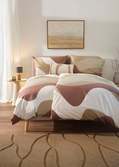 Påslakanset med grafiskt mönster, bonprix