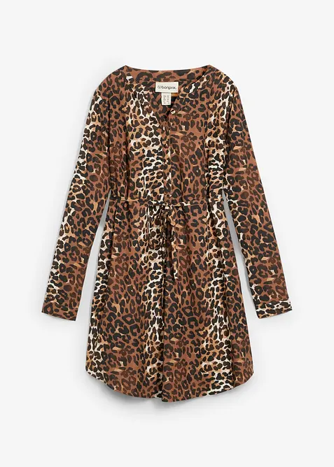 Mamma-/amningsblusklänning i böljande viskos, bonprix