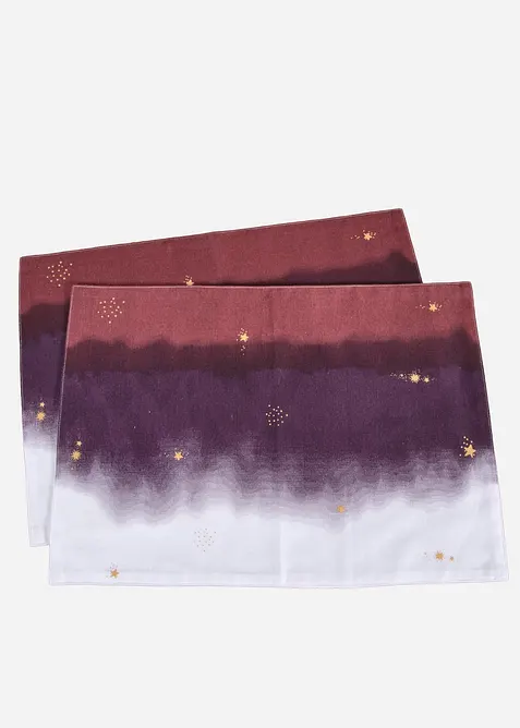 Bordstablett av ekologisk bomull (2-pack), bonprix