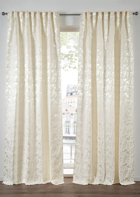 Gardinl&auml;ngd i jacquard (1-pack), bonprix