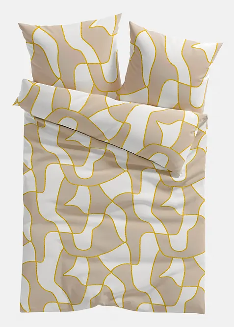 Påslakanset med grafiskt mönster, bonprix