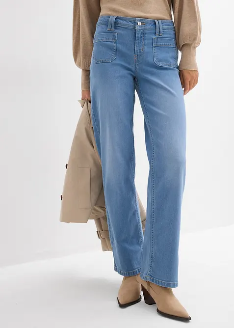 Straight Jeans Mid Waist, bonprix