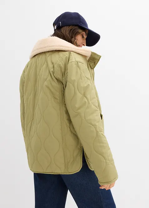 Mammajacka med teddyfoder och bebisficka, bonprix