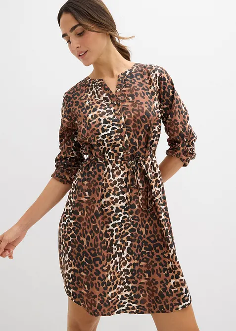 Mamma-/amningsblusklänning i böljande viskos, bonprix