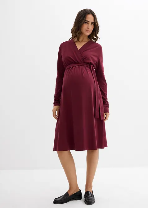 Mamma-/amningsklänning i följsam ekologisk bomullsmix, bonprix