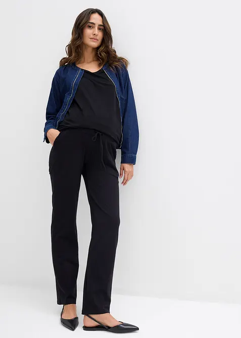 Bekväm mammabyxa i ekologisk bomull, bonprix