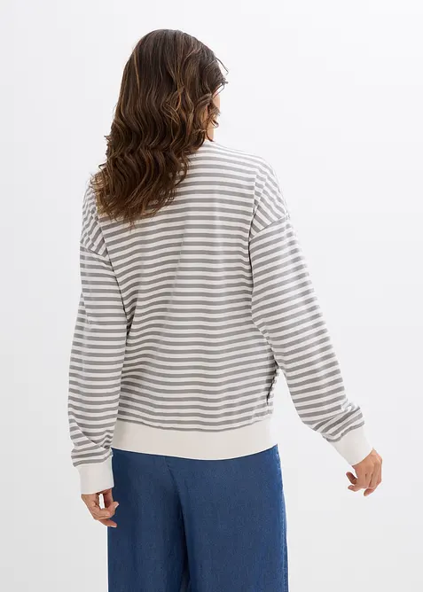 Mammasweatshirt med amningsfunktion  av ekologisk bomull, bonprix