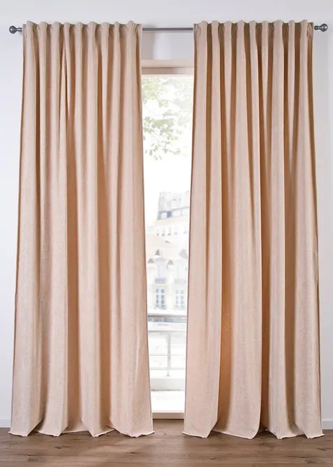 Gardinlängd med boucléstruktur (1 styck), bonprix