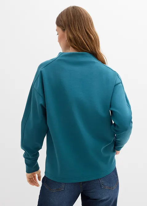 Oversizeweatshirt i mjuk och stabil trikå, bonprix