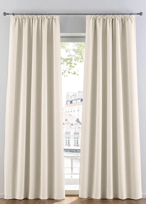Mörkläggande gardinlängd, flera storlekar (1-pack), bonprix