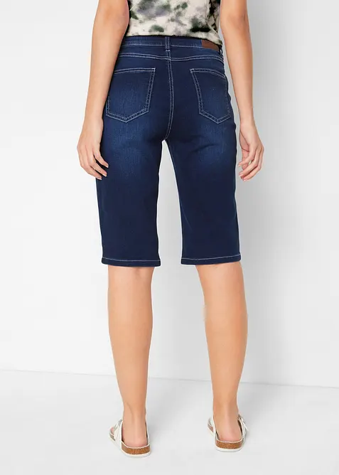 Bekv&auml;ma stretchiga jeansbermudas, bonprix
