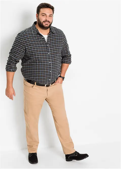 Långärmad flanellskjorta i bomull, bonprix