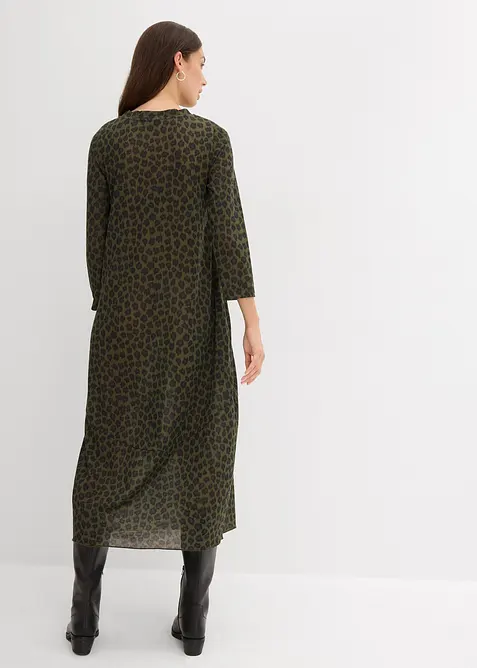 Trikåklänning i midilängd, bonprix