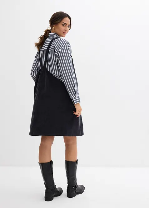 Mammasnickarklänning i stretchig bomullsmanchester, bonprix