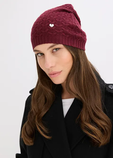 Mössa med kashmirandel, bonprix