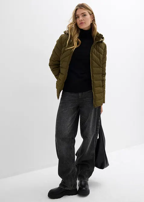 Tunn t&auml;ckjacka med avtagbar huva, bonprix