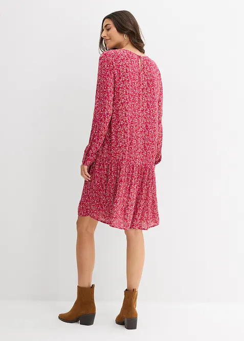 Klänning av viskosmaterial med mjukt fall, bonprix