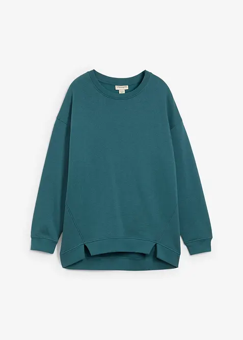 Oversizesweatshirt i bomullsmix, bonprix