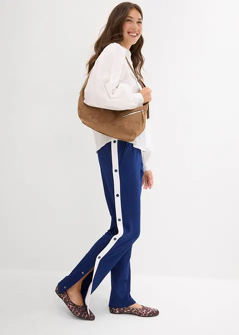 Snabbtorkande joggingbyxa med tryckknappar, bonprix