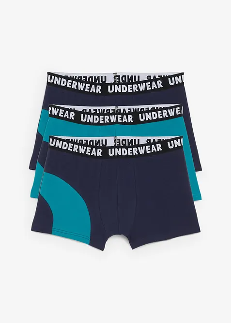 Boxershorts med bomull (3-pack), bonprix
