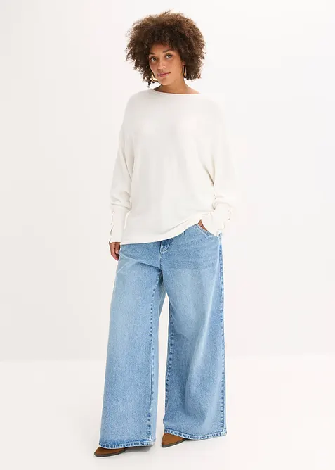 Tröja av viskosmix, bonprix