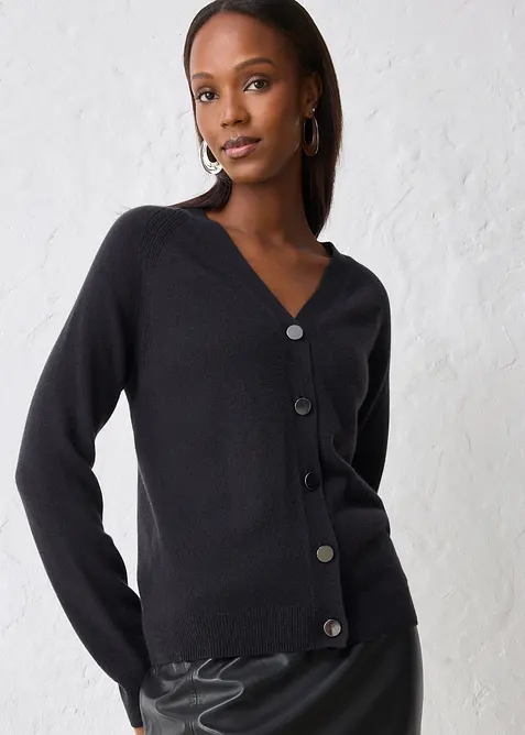 Kashmircardigan med Good Cashmere Standard®-andel, bonprix