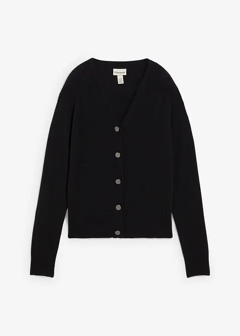 Kashmircardigan med Good Cashmere Standard®-andel, bonprix