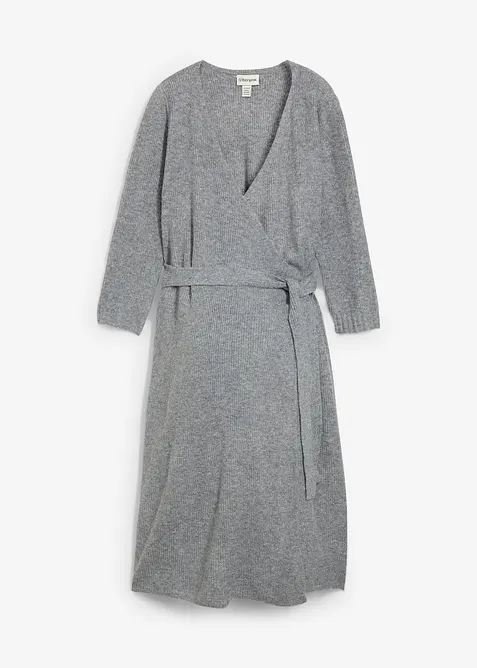 Extra mjuk stickad mamma-/amningsklänning med 3/4-ärm, bonprix