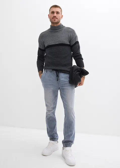 Dra-på jeans. regular fit, tapered, bonprix