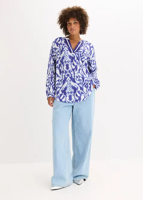 Blustunika i böljande viskos, bonprix