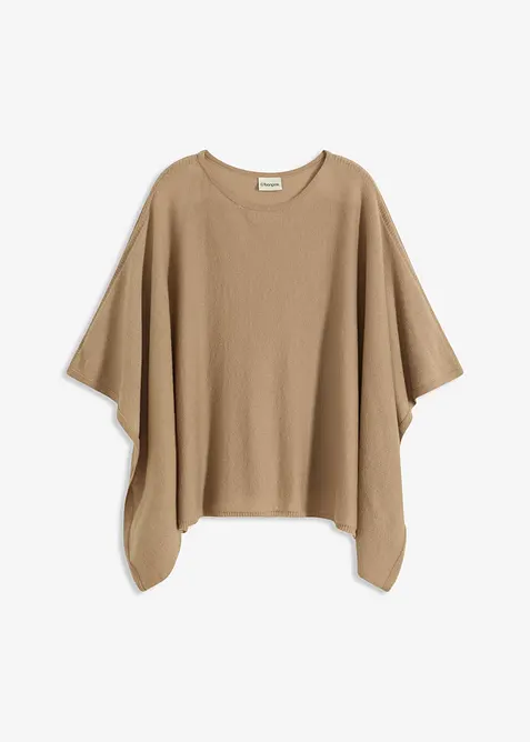 Kort ylleponcho, bonprix