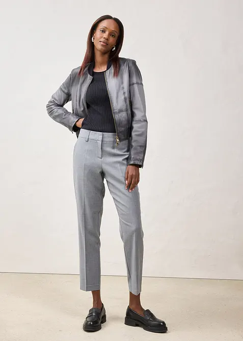 Skinnjacka i lammnappa, bonprix