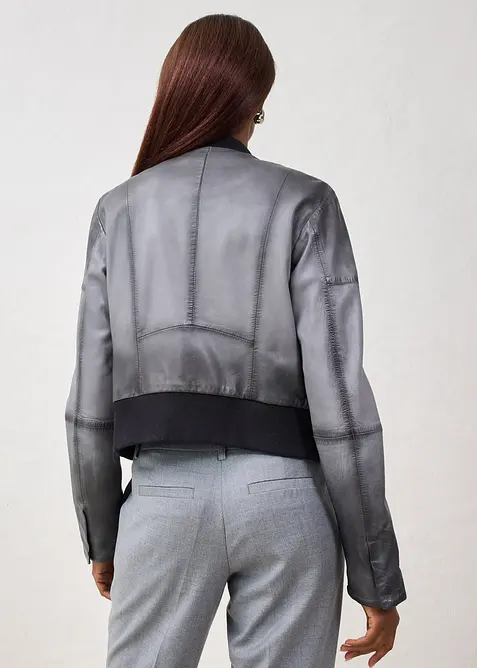 Skinnjacka i lammnappa, bonprix