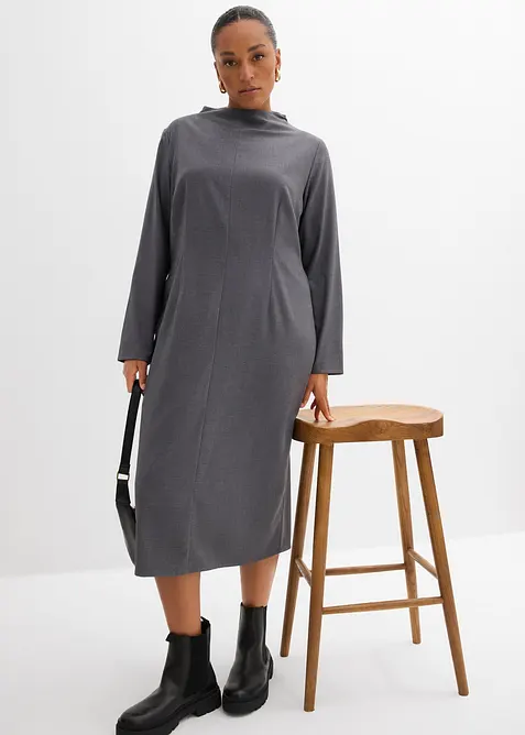 Midiklänning av viskosmix, bonprix