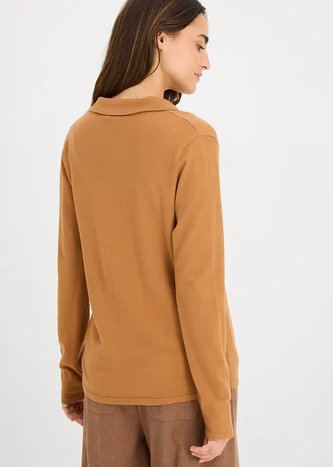 Pikétröja av fintrådig viskos, bonprix