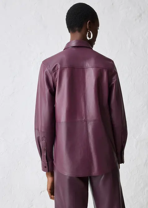 Skinnskjorta i lammnappa, bonprix