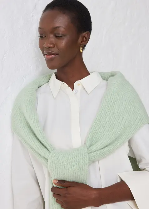 Blus med sidenandel, bonprix